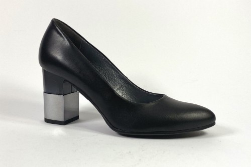 Półbuty damskie HIGO skóra 1989 Czarny