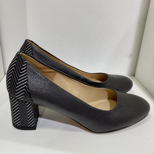 Czółenka damskie HIGO skóra 1997 Popielate