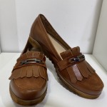 Półbuty damskie HIGO skórzane 1902 Rude