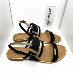 Sandały damskie skóra LES TROPEZIENNES Horlane 23413 Noir Black