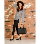 Czółenka damskie HIGO skóra 1225 Czarne