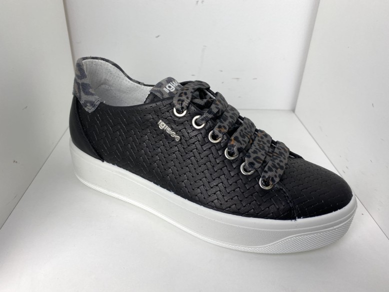 Sneakersy damskie IGI&CO skórzane 7156122 Nero