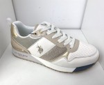 Sneakersy damskie Polo 4113S1YM1 Złoty