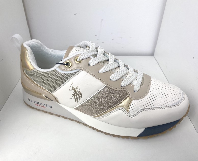 Sneakersy damskie Polo 4113S1YM1 Złoty