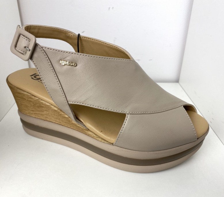 Sandały damskie IGI&CO skórzane 7178922 Beige