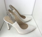 Czółenka damskie Higo skórzane 2183 Ivory/Ecri