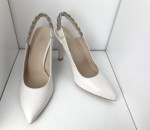 Czółenka damskie Higo skórzane 2183 Ivory/Ecri