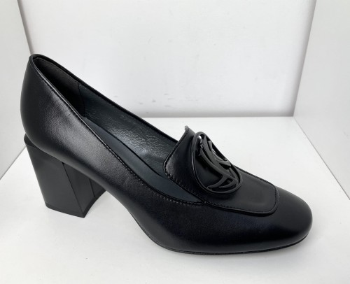 Półbuty damskie skóra HIGO 2286 Czarne