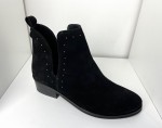 Botki damskie HIGO skóra 2263 Czarny