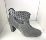 Botki damskie HIGO skóra 1801 Popiel