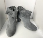 Botki damskie HIGO skóra 1801 Popiel