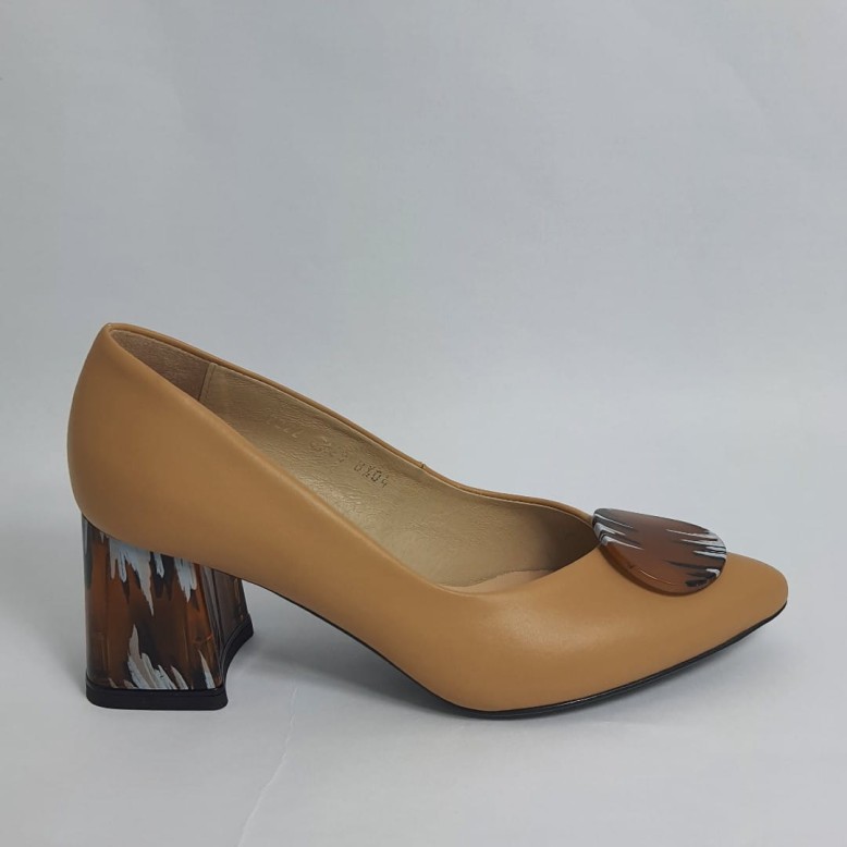 Czółenka damskie HIGO 2329 camel
