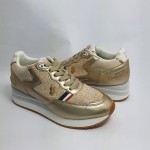 Sneakersy damskie  Us Polo sylvia001 gold