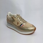 Sneakersy damskie  Us Polo sylvia001 gold