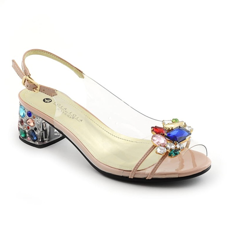 Sandały damskie SCA'VIOLA  G-25 pudrowy róz