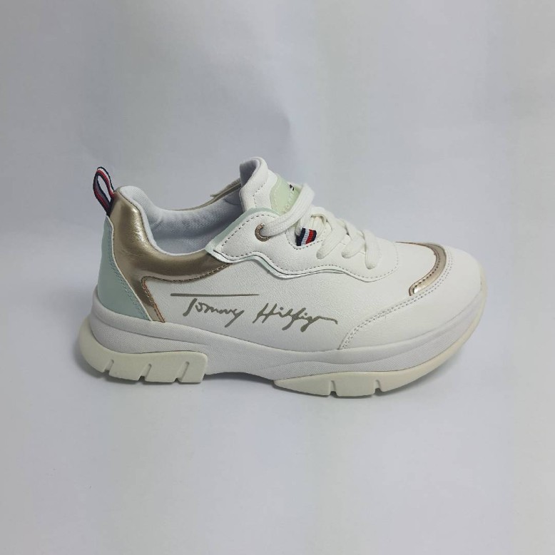 Sneakersy damskie Tommy Hilfiger T3A4-32164-0289X048 White platinum