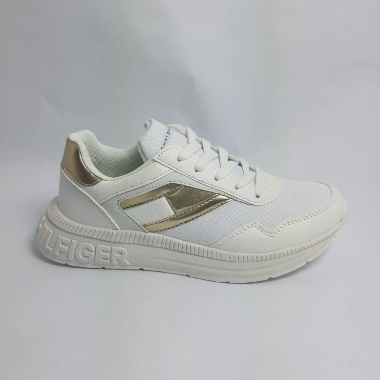Sneakersy damskie Tommy Hilfiger T3A4-32167-0733X048 White platinum