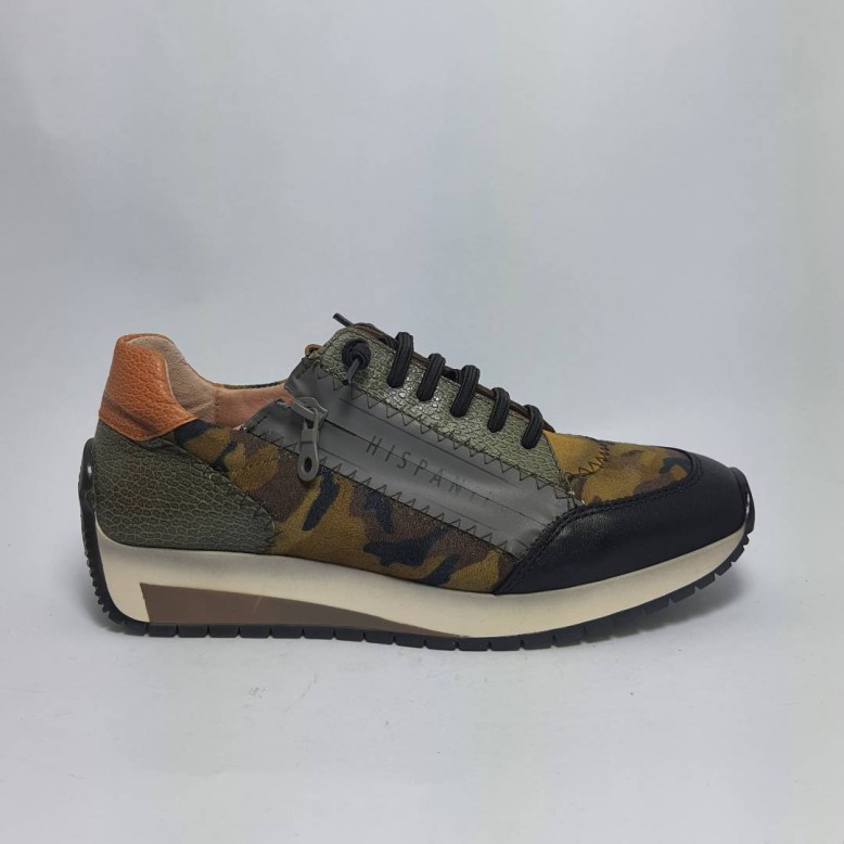 Półbuty damskie HISPANITAS HI 222277 Rafael-black-military
