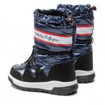 Śniegowce damskie Tommy Hilfiger T4A6-32436-1485800 BLUE/SNOW BOOT