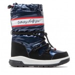 Śniegowce damskie Tommy Hilfiger T4A6-32436-1485800 BLUE/SNOW BOOT