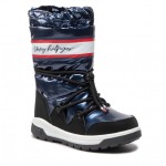 Śniegowce damskie Tommy Hilfiger T4A6-32436-1485800 BLUE/SNOW BOOT