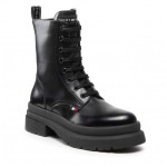 Botki damskie Tommy Hilfiger T3A5-32415-145599 BLACK/LACE-UP BOTIE