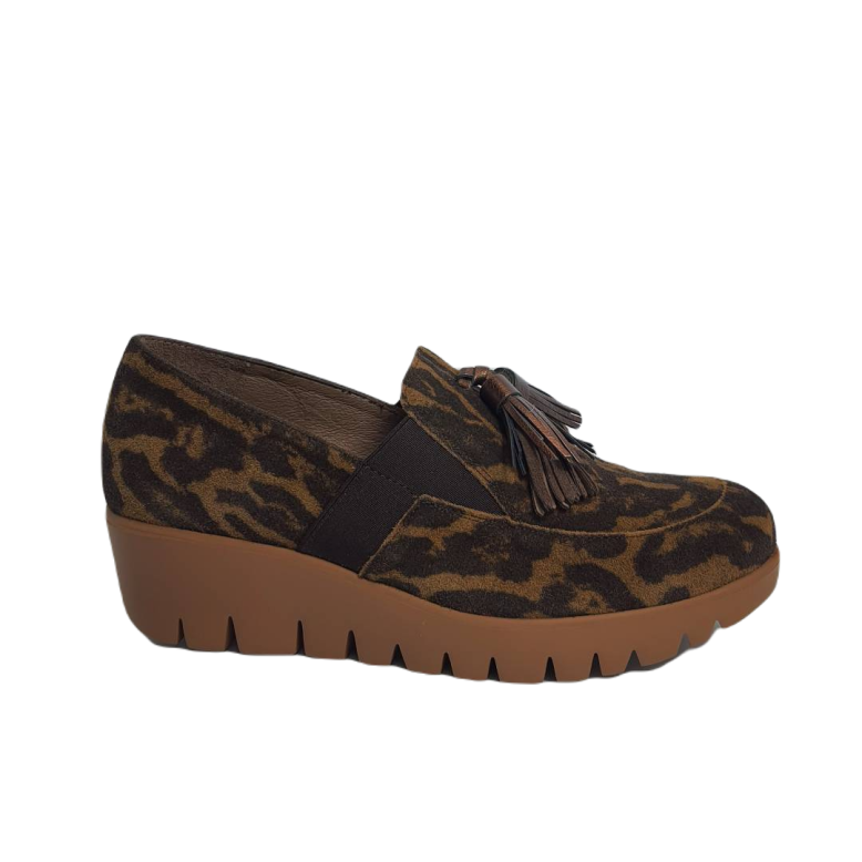 Mokasyny damskie Wonders  C-33254  Bronce