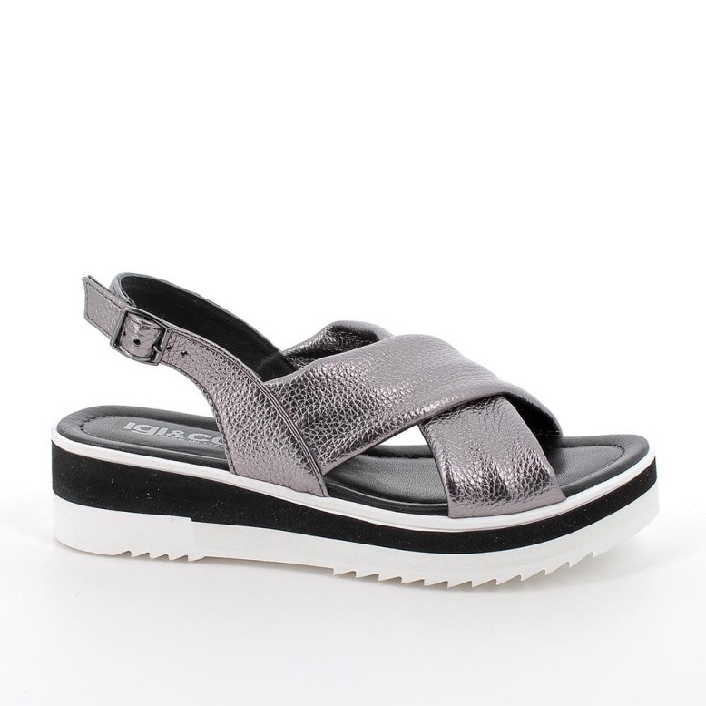 Sandały   damskie  IGI&CO 3686000 ANTRACYT