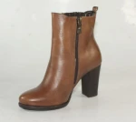 Botki damskie HIGO skóra 1494/471 Brąz/Rudy