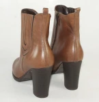 Botki damskie HIGO skóra 1494/471 Brąz/Rudy