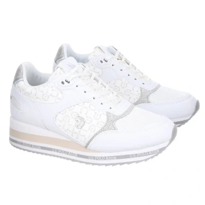 Sneakersy damskie US.POLO SYLVI007W/3YL1  PRINT WHITE