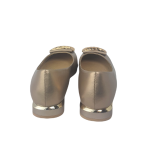 Balerina skórzana HIGO 2353 złoto