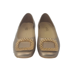 Balerina skórzana HIGO 2353 złoto