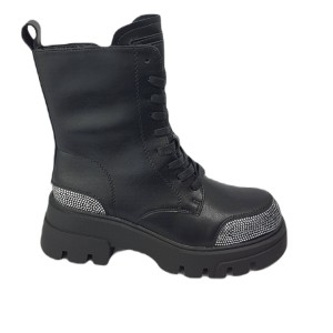 Botki  damskie ARTIKER 53C0235 CZARNY