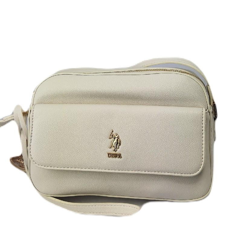 Torebka damska US.POLO NEW JONES CROSS W POCKET BIUJE5564WVP802 OFF WHITE