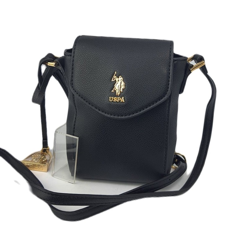 Torebka damska na telefon US.POLO NEW JONES MINI BAG BIUJE5565WVP000 BLACK