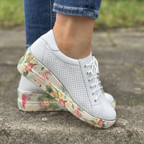 Półbuty damskie  ARTIKER 54C1607 BIAŁE