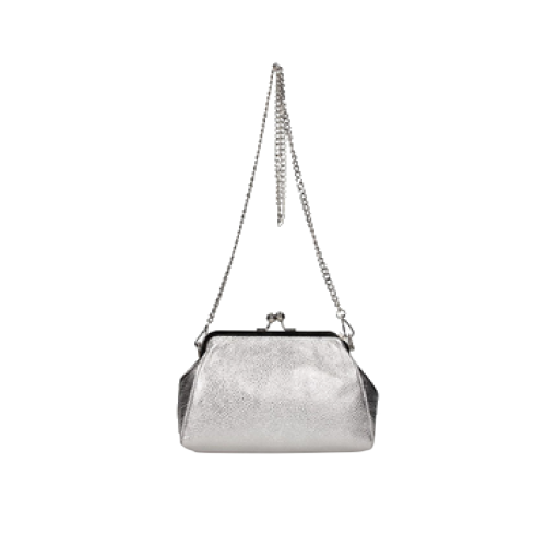 Torebka damska listonoszka Toscanio B77 SREBRO 