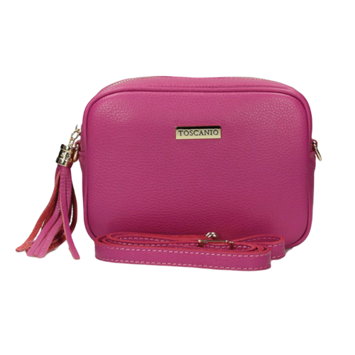 Torebka damska listonoszka Toscanio A08 FUKSJA D02