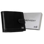 Portfel skórzany męski ROVICKY CPR-992L-BAR/7666 BLACK  6