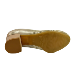 Czółenka damskie Arka Bioeco 5869/1097/1887 beż platyna