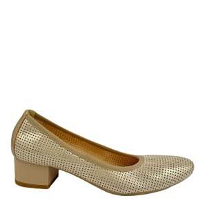 Czółenka damskie Arka Bioeco 5869/1097/1887 beż platyna