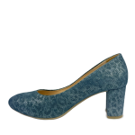 Czółenka damskie Kordel 1614 niebieski