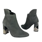 Botki damskie Higo Paula 8 stalowe