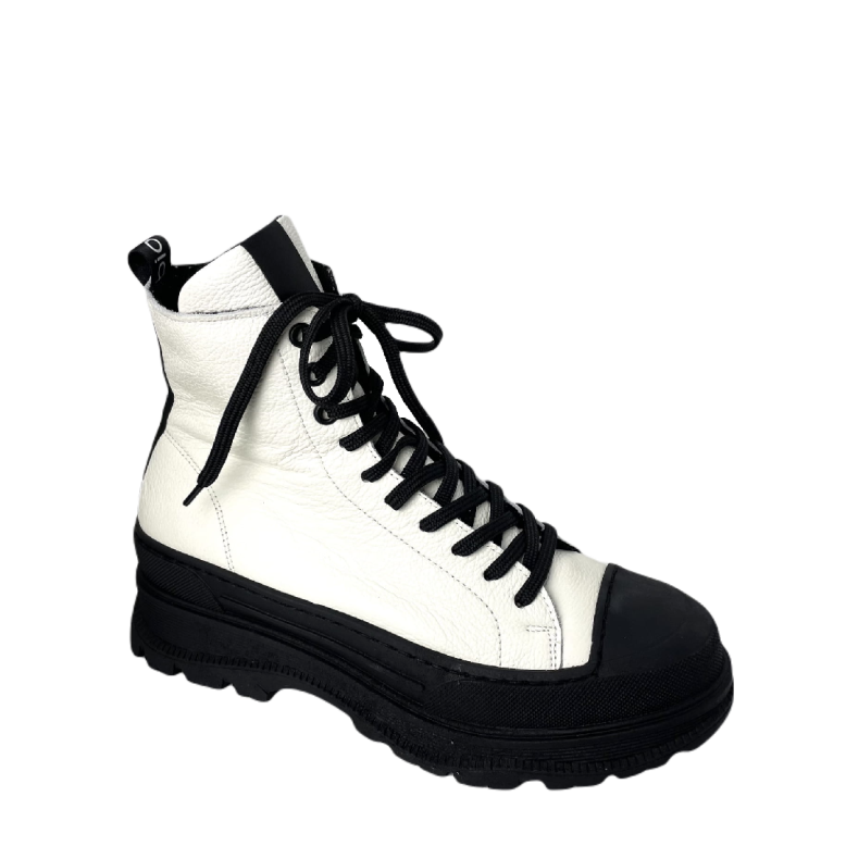 Botki damskie skóra Arka 7637/2305 Biały