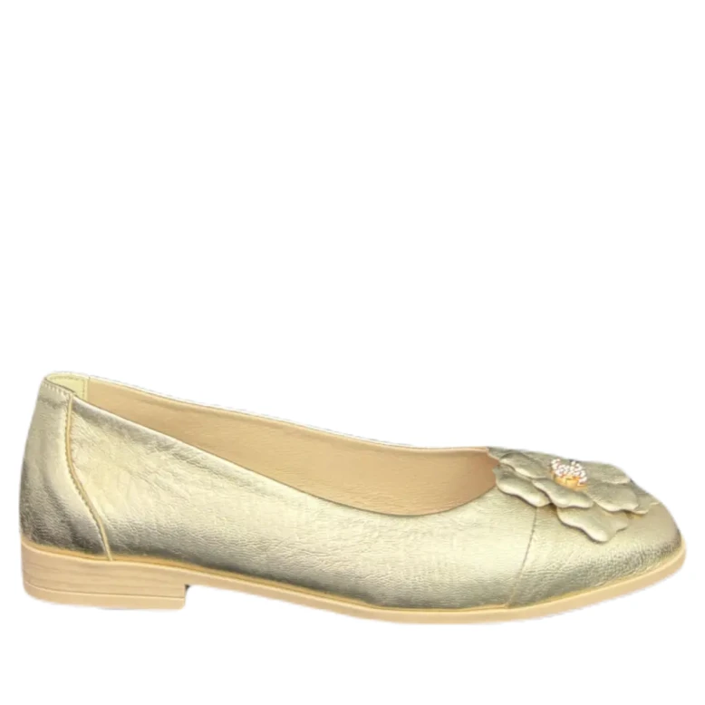 Balerina-damska-CheBello-4609-046-000-PSK-S371-złoty-1.webp