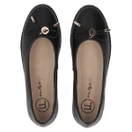 Baleriny damskie Filippo DP 6856/25 Bk -7