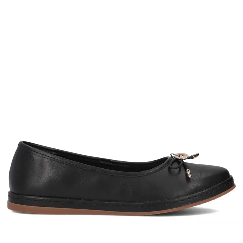Baleriny damskie Filippo DP 6856/25 Bk -1