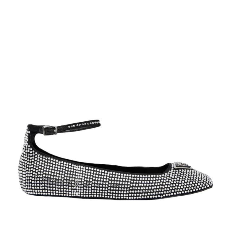 Baleriny damskie Guess Levvise FLPLVS Sat02 black