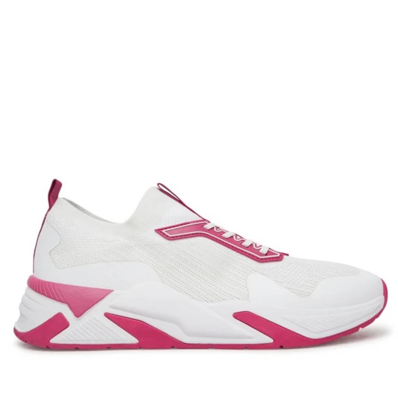 Sneakersy damskie GUESS Gaxtin FLPGAX FAB12 white fuxia